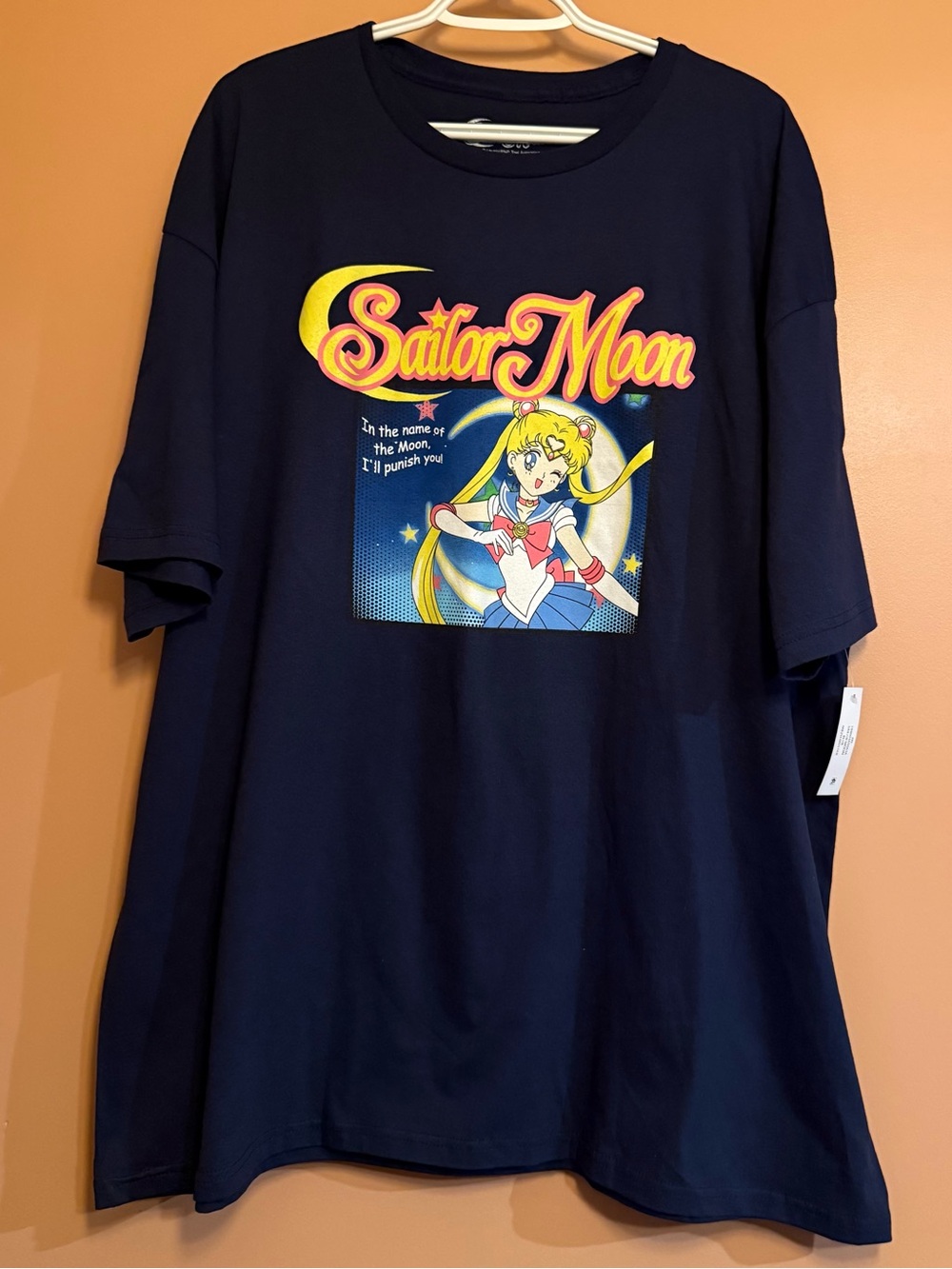 Hybrid Apparel Men’s 3XL Sailor Moon Navy Anime Manga Graphic T Shirt Retro NWT